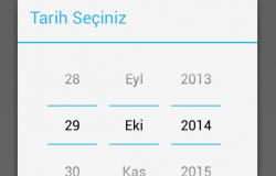 Android Date Picker ve Time Picker Kullanımı