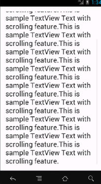 Android TextView Scroll - Mobilhanem