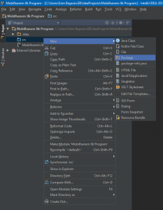 Intellij Package