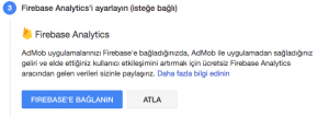 firebase admob entegrasyon