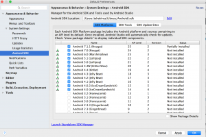 Android Studio SDK Manager