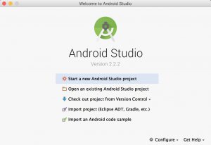 android studio giriş ekranı