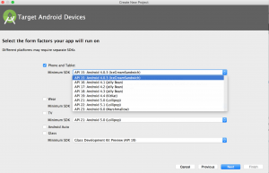 android studio minimum sdk