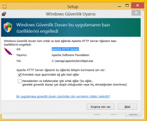 xampp kurulumu 5