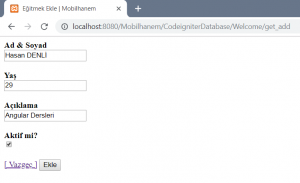 Model add method form