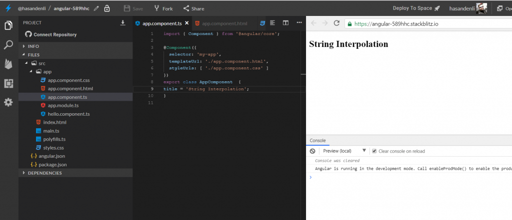 angular string interpolation figure